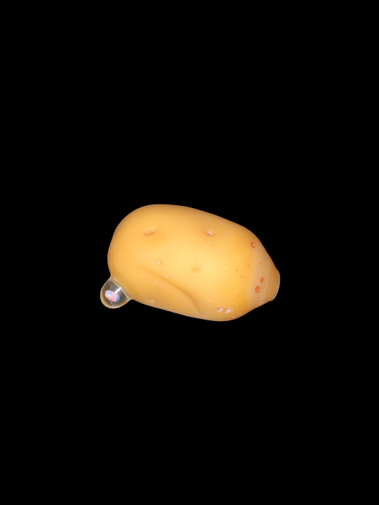 Sculpted Potato Pipe w/ Opal