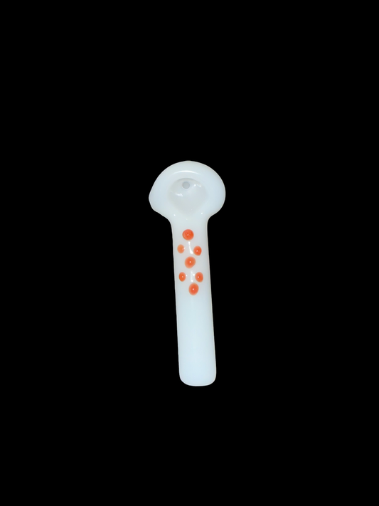 White Spoon With Color Dots