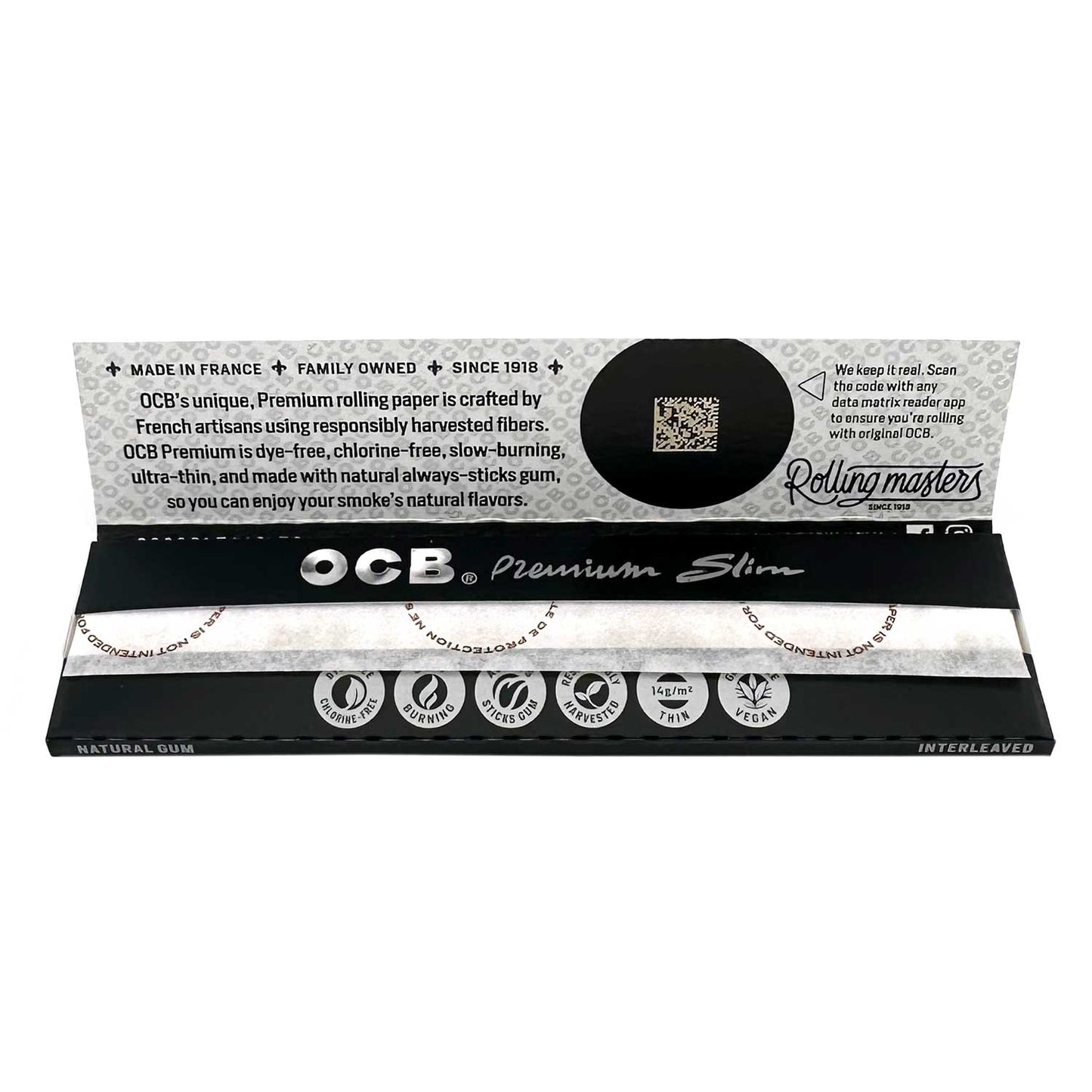 OCB Premium Slim Rolling Papers
