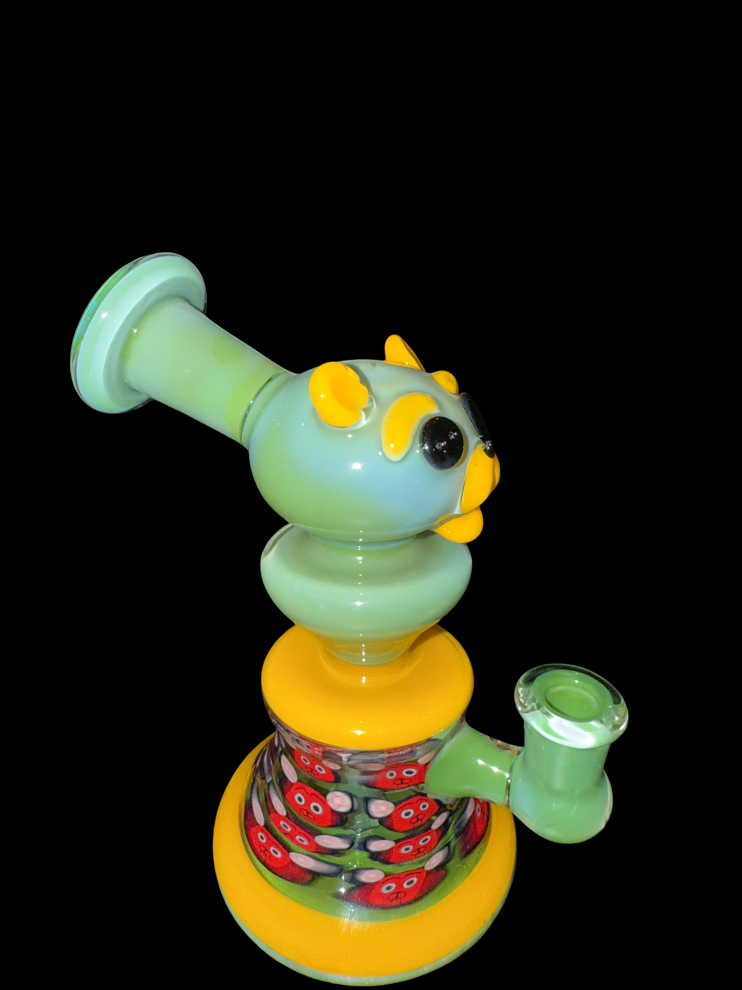Shurlok Holm Glass Heady Teddy Rig with Millie Work