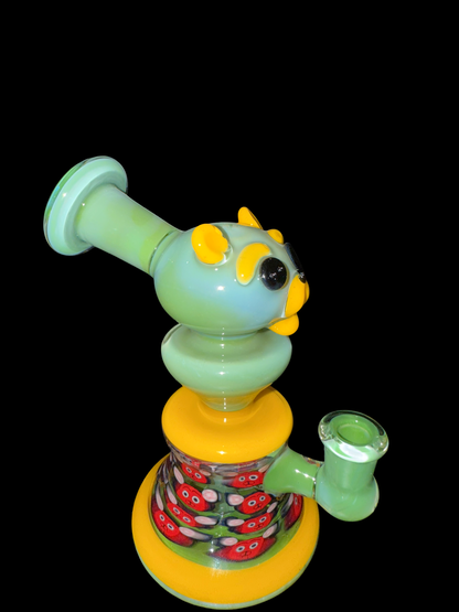 Shurlok Holm Glass Heady Teddy Rig with Millie Work