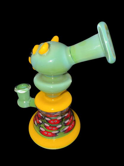 Shurlok Holm Glass Heady Teddy Rig with Millie Work