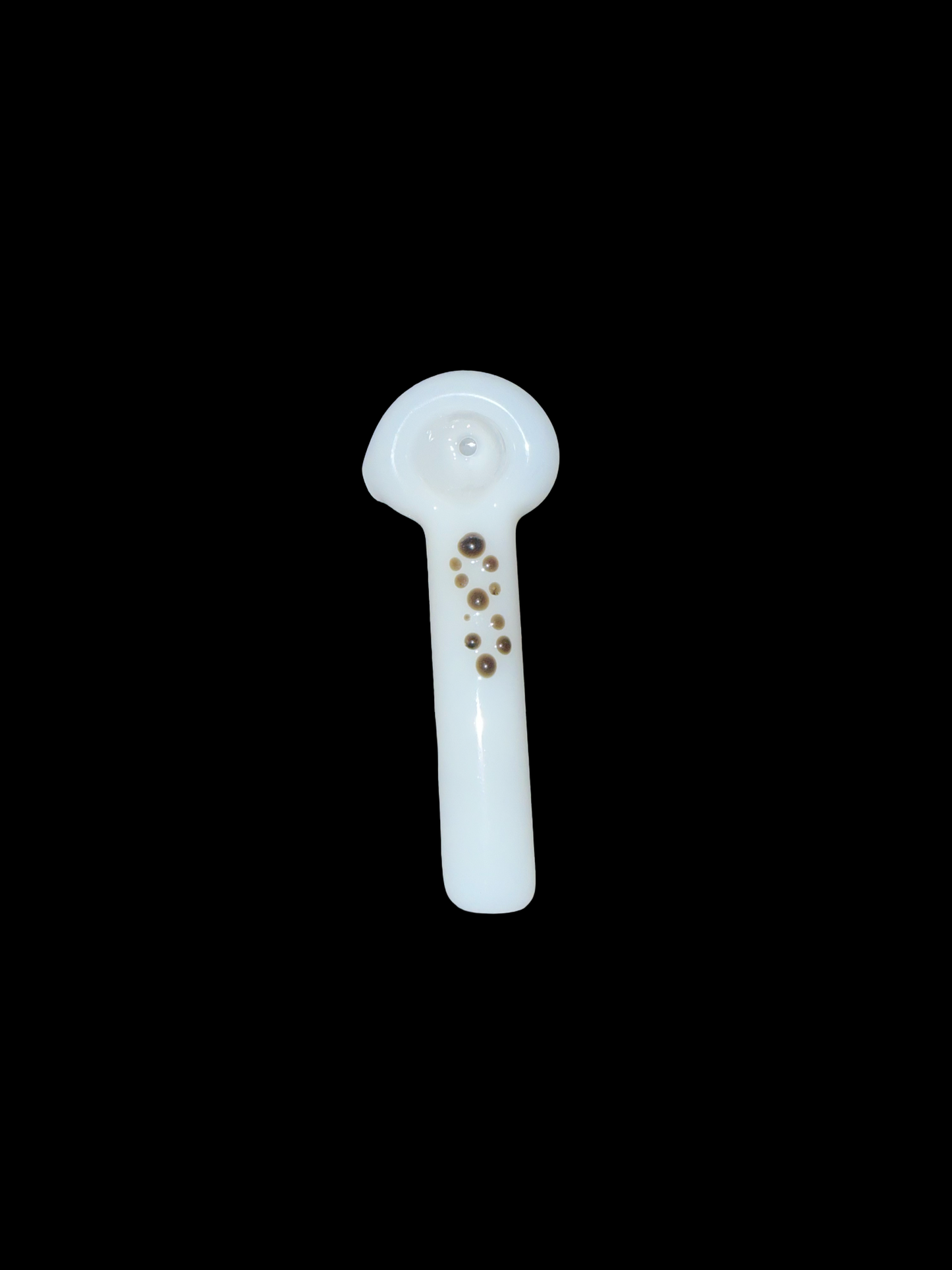 White Spoon With Color Dots