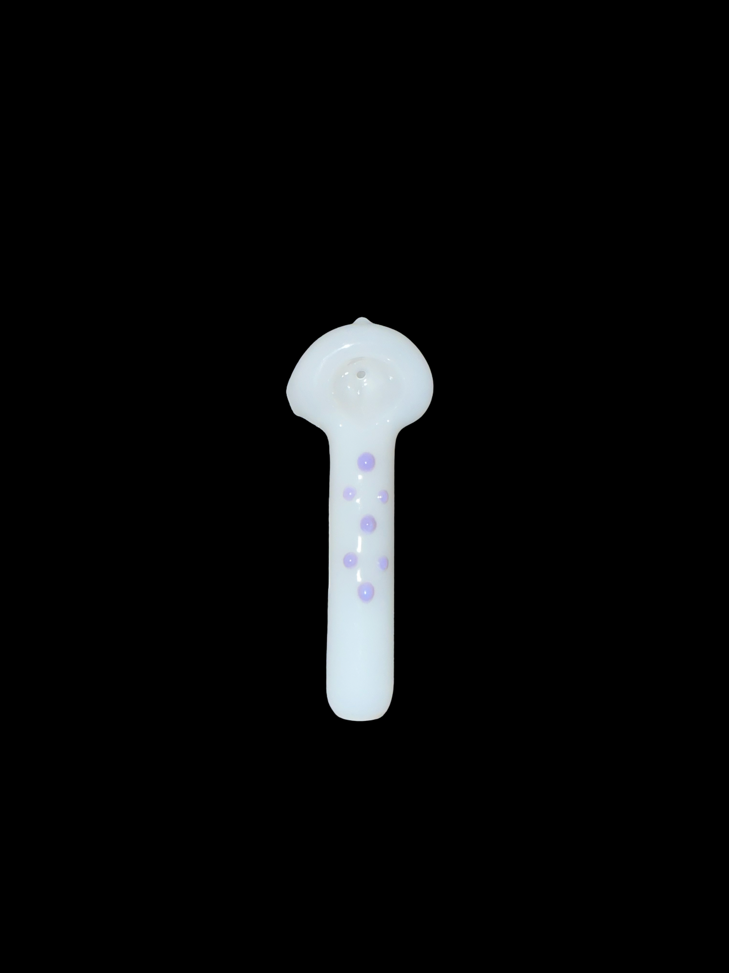 White Spoon With Color Dots