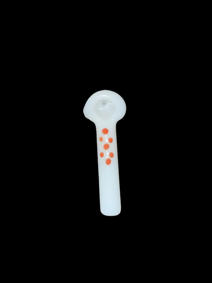 White Spoon With Color Dots