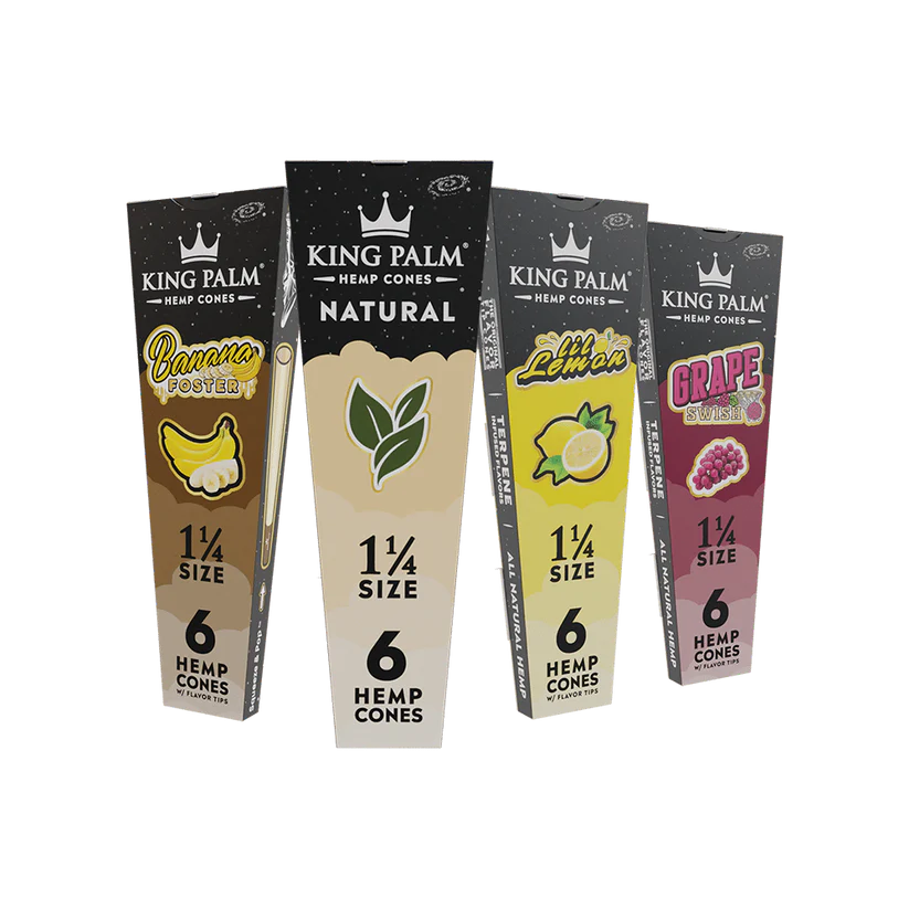 King Palm 1 1/4 Flavored Hemp Cones