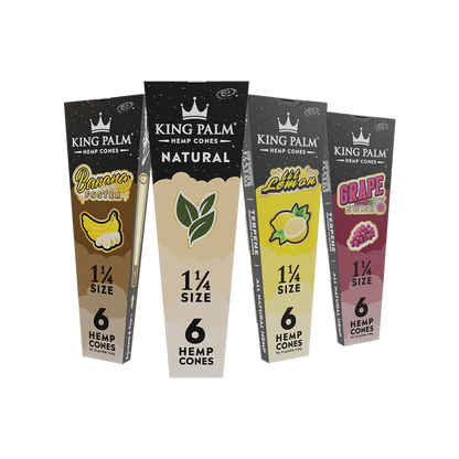 King Palm 1 1/4 Flavored Hemp Cones