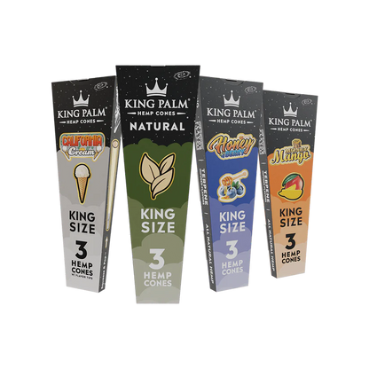 King Palm King Size Flavored Hemp Cones