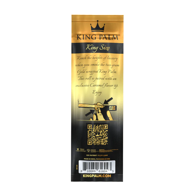 King Palm Caramel Gold Leaf Cone