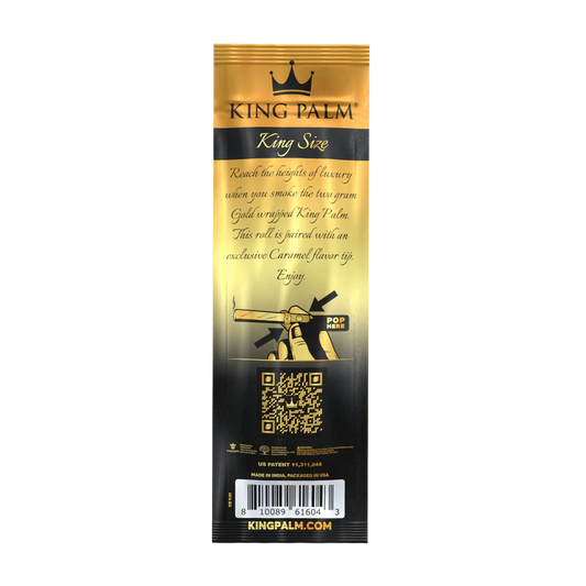 King Palm Caramel Gold Leaf Cone