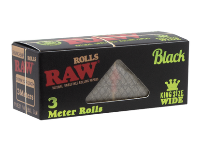 RAW Black Organic King Size Wide Roll