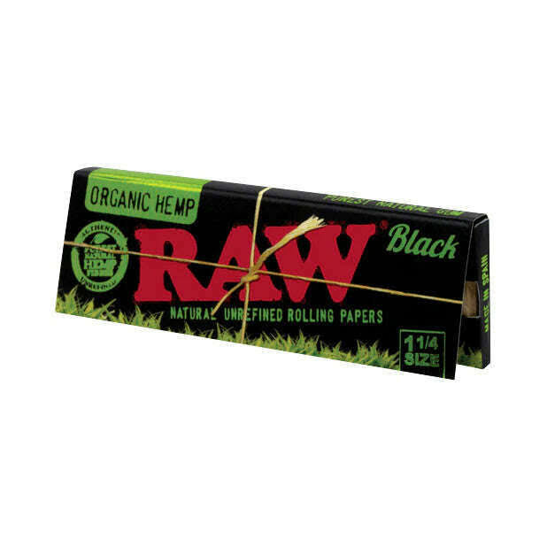 RAW Black Organic 1 1/4 Papers